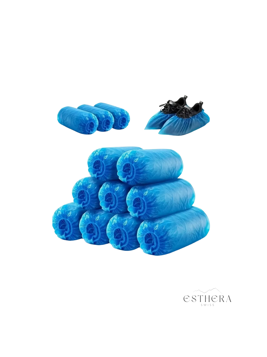 Couvre-chaussures En Plastique Jetables 100 pcs