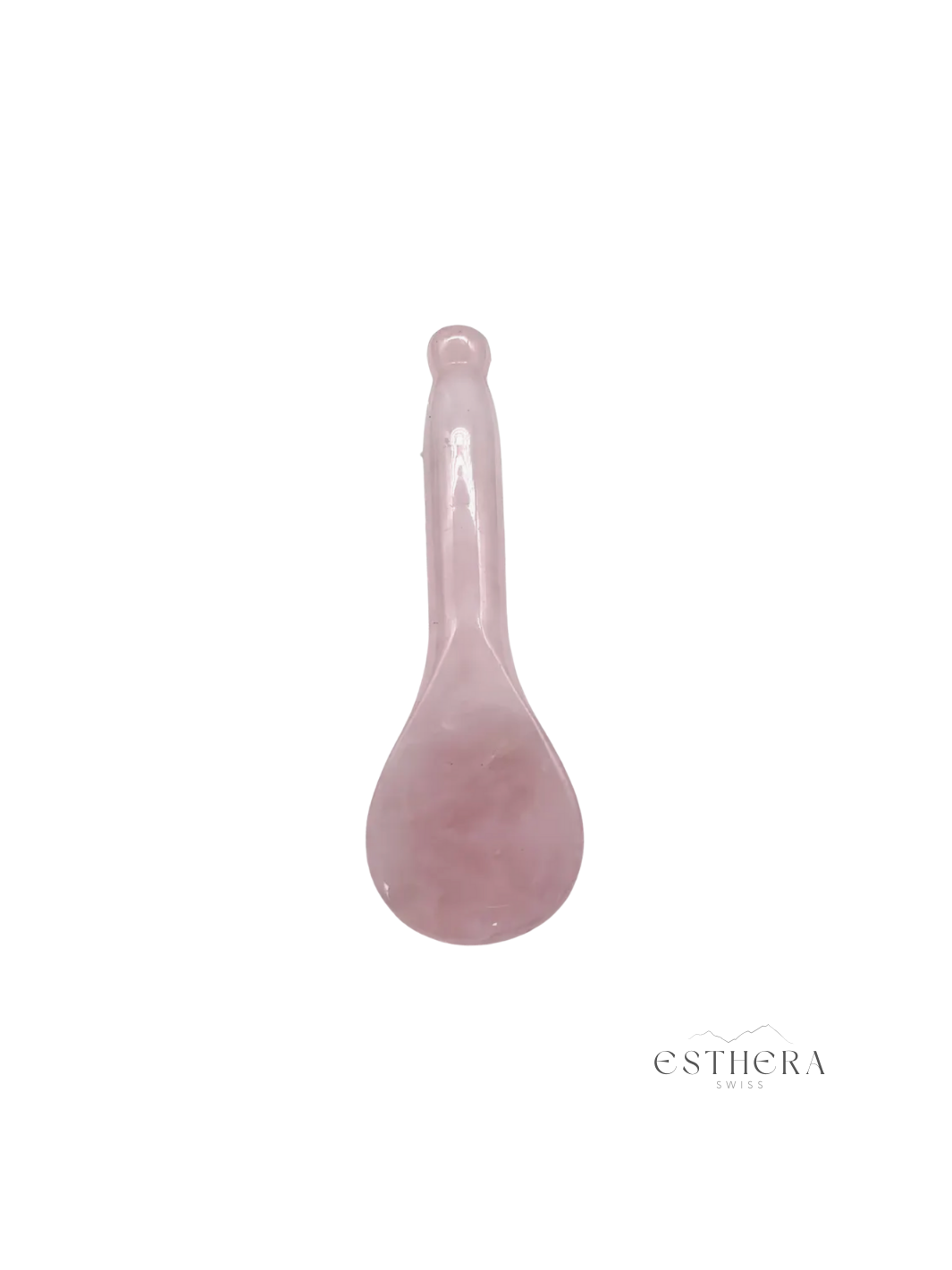 Cuillère quartz rose naturelle 10cm