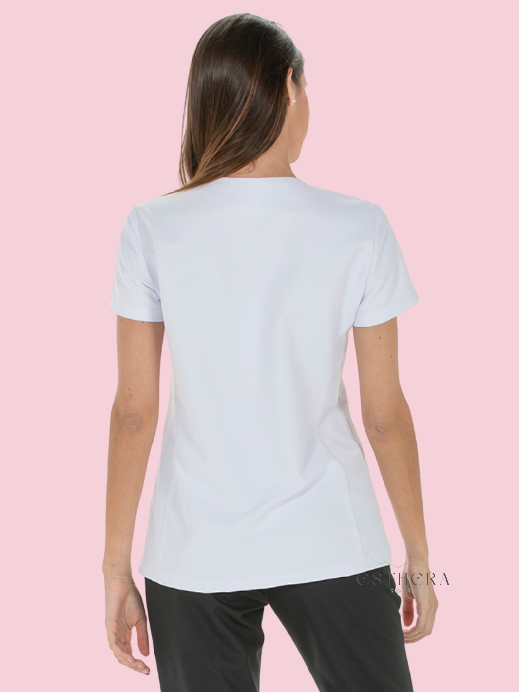Veste en microfibre blanche avec détails à passants