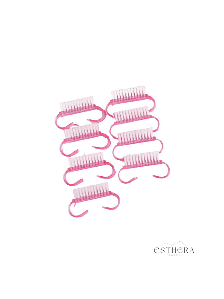 Brosse d'outil en plastique pour manucure 10 pcs