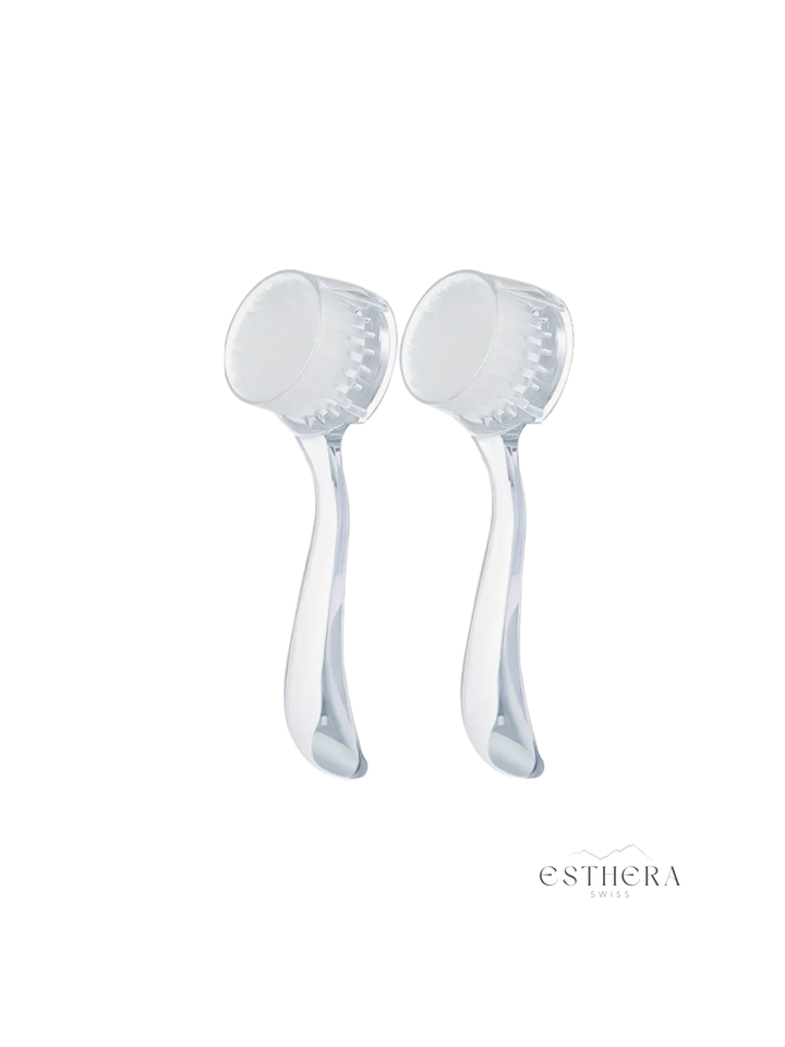 Brosses manuelles en acrylique pour le visage 2 pcs