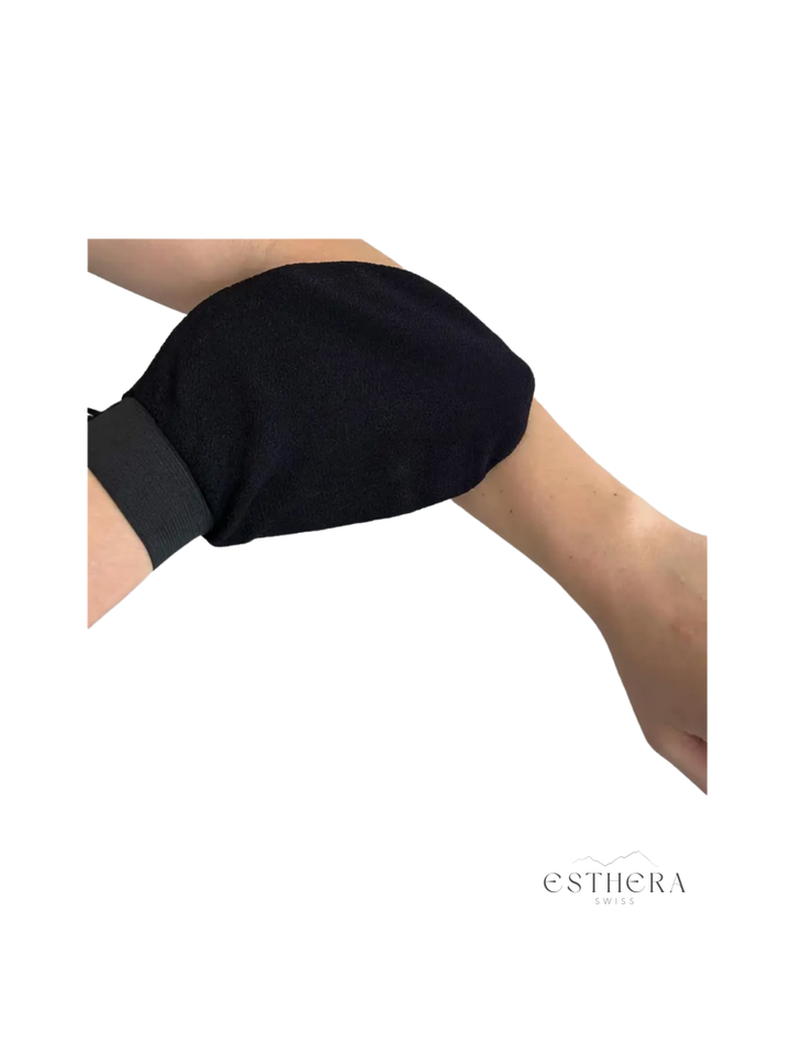 Gant exfoliant noir
