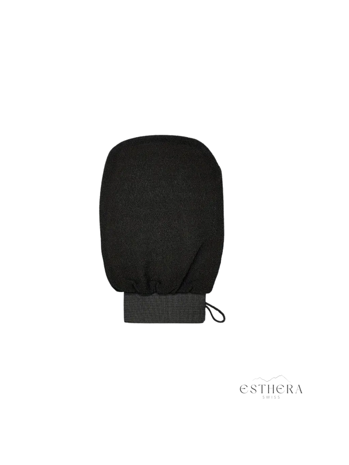 Gant exfoliant noir
