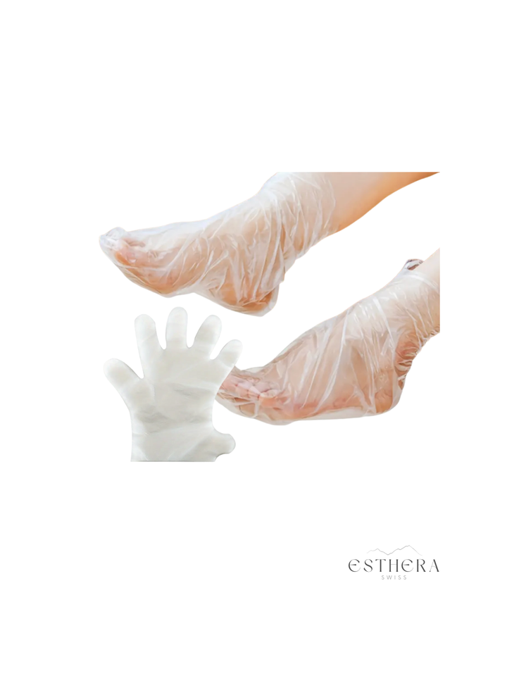 Gants + chaussettes plastique 200 pcs